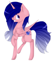 Size: 1745x2121 | Tagged: safe, artist:ohhoneybell, oc, oc only, oc:frozen heart, alicorn, pony, female, mare, simple background, solo, transparent background