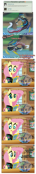 Size: 1584x7416 | Tagged: safe, artist:grievousfan, discord, fluttershy, fish, pegasus, pony, sea dragon, seahorse, g4, book, comic, duo, female, fish bowl, fishified, fluttershy's cottage, high res, male, mare, reading, scepter, shoo be doo, smiling, species swap, twilight scepter, water, weedy seadragon