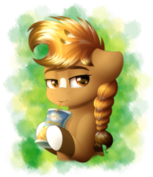 Size: 2600x3000 | Tagged: safe, artist:spirit-dude, oc, oc only, earth pony, pony, capri sun, female, high res, juice pouch, mare, solo