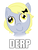 Size: 500x660 | Tagged: safe, derpy hooves, pegasus, pony, g4, alternate hairstyle, bow, derp, derpina, female, image macro, mare, meme, pun, rage face, ribbon, simple background, smiling, solo, white background