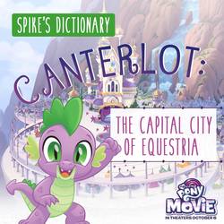 Size: 1200x1200 | Tagged: safe, spike, dragon, g4, my little pony: the movie, official, canterlot, male, my little pony logo, solo