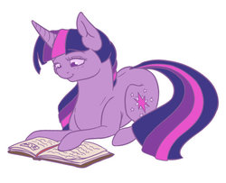 Size: 600x487 | Tagged: safe, artist:eternalsubscriber, twilight sparkle, pony, g4, book, female, prone, reading, simple background, solo