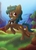 Size: 1155x1600 | Tagged: safe, artist:blazemizu, oc, oc only, oc:etrias phuneste, pony, solo, tree