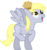 Size: 7227x7682 | Tagged: dead source, safe, artist:daydreamsyndrom, derpy hooves, pegasus, pony, g4, .svg available, absurd resolution, female, food, happy, mare, muffin, raised hoof, simple background, solo, spread wings, transparent background, vector, wings