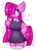 Size: 2500x3500 | Tagged: safe, artist:bunxl, pinkie pie, earth pony, anthro, g4, arm hooves, clothes, dress, drink, female, heart, heart eyes, high res, pinkamena diane pie, raspberry, simple background, soda, solo, tongue out, transparent background, wingding eyes