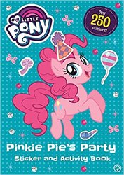 Size: 354x499 | Tagged: safe, pinkie pie, earth pony, pony, g4, balloon, book, female, hat, merchandise, party hat, party horn, pinkie pie's party (book), solo