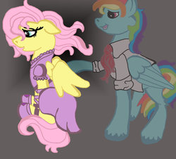 Size: 1024x921 | Tagged: safe, artist:creative-blossom, fluttershy, rainbow dash, pegasus, pony, the count of monte rainbow, g4, all this time, alternate universe, colored, digital, edmond dantes, female, male, mare, mercedes, musical, rainbow blitz, rainbow dantes, rule 63, sad, ship:flutterblitz, ship:flutterdash, shipping, shycedes, stallion, straight, the count of monte cristo
