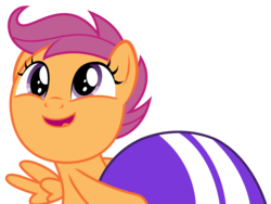 Size: 4484x3375 | Tagged: safe, artist:sketchmcreations, scootaloo, pony, g4, parental glideance, cute, cutealoo, faic, female, happy, helmet, high res, open mouth, simple background, solo, transparent background, vector