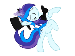 Size: 2732x2048 | Tagged: safe, artist:prismaticstars, oc, oc only, oc:cardstar clef, pony, unicorn, bowtie, female, hat, high res, magic, mare, rearing, simple background, solo, top hat, transparent background