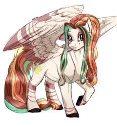 Size: 1460x1570 | Tagged: safe, artist:miatsuky4b, oc, oc only, pegasus, pony, female, mare, simple background, solo, transparent background