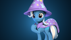 Size: 3840x2160 | Tagged: safe, artist:xppp1n, trixie, pony, unicorn, g4, 3d, female, gradient background, high res, mare, solo, source filmmaker