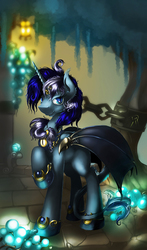 Size: 591x1004 | Tagged: safe, artist:demondesigner, oc, oc only, alicorn, bat pony, bat pony alicorn, pony, solo