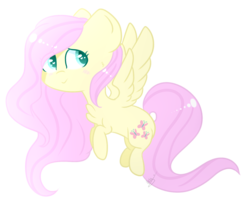 Size: 1696x1443 | Tagged: safe, artist:artwhiskerr, fluttershy, pony, g4, blushing, chest fluff, female, floating, looking away, looking up, simple background, smiling, solo, spread wings, transparent background, wings