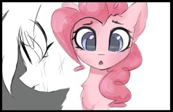 Size: 1081x702 | Tagged: safe, artist:inowiseei, pinkie pie, rainbow dash, earth pony, pony, g4, crying, duo, female, looking at you, mare, open mouth, partial color, sketch