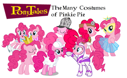 Size: 2194x1350 | Tagged: artist needed, safe, edit, fili-second, pinkie pie, earth pony, pony, g4, female, mare, multeity, power ponies, sherlock holmes, simple background, too much pink energy is dangerous, veggietales, white background