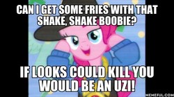 Size: 600x337 | Tagged: safe, edit, edited screencap, screencap, pinkie pie, earth pony, pony, g4, testing testing 1-2-3, female, image macro, meme, memeful.com, rapper pie, salt n pepa, solo, the rappin' hist'ry of the wonderbolts