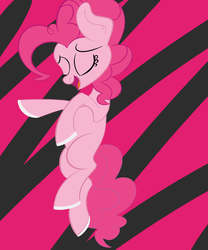 Size: 1024x1229 | Tagged: safe, artist:trimara, pinkie pie, earth pony, pony, g4, abstract background, eyes closed, female, solo