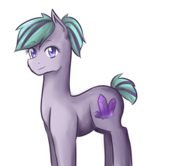 Size: 1024x984 | Tagged: safe, artist:starcatcher17, oc, oc only, earth pony, pony, magical lesbian spawn, offspring, parent:maud pie, parent:starlight glimmer, parents:starmaud, simple background, solo, transparent background