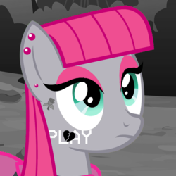 Size: 1000x1000 | Tagged: safe, edit, edited screencap, screencap, maud pie, earth pony, pony, g4, cropped, female, sad, sad boys, sad pony, solo