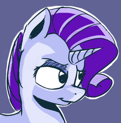 Size: 738x754 | Tagged: safe, artist:post-it, rarity, pony, g4, bust, female, solo