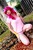 Size: 427x640 | Tagged: safe, artist:krazykari, pinkie pie, human, g4, clothes, cosplay, costume, irl, irl human, no trigger discipline, paintball, paintball gun, photo, solo, tree