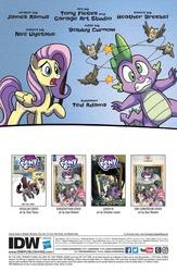 Size: 900x1384 | Tagged: safe, artist:tony fleecs, idw, official comic, fluttershy, owlowiscious, spike, dragon, g4, spoiler:comic, spoiler:comic53, preview
