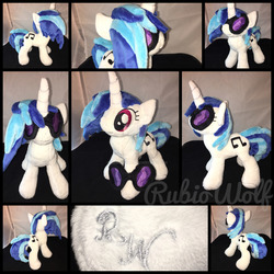 Size: 1600x1600 | Tagged: safe, artist:rubiowolf, dj pon-3, vinyl scratch, pony, unicorn, g4, female, irl, mare, photo, plushie