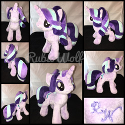 Size: 1600x1600 | Tagged: safe, artist:rubiowolf, starlight glimmer, pony, unicorn, g4, female, irl, mare, photo, plushie