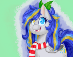 Size: 843x661 | Tagged: safe, artist:katiex-factor, oc, oc only, pegasus, pony, female, heterochromia, mare, solo