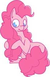 Size: 552x839 | Tagged: safe, artist:amazingmollusk, pinkie pie, earth pony, pony, g4, female, long hair, mane, pie daily, poof, simple background, solo, transparent background