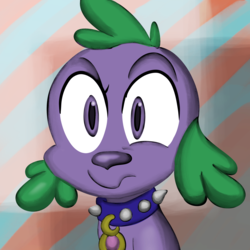 Size: 2000x2000 | Tagged: safe, artist:7los7, spike, dog, equestria girls, g4, collar, dog collar, faic, high res, male, solo, spike the dog, spikes, wrong eye color