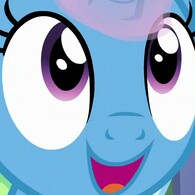 Size: 195x195 | Tagged: safe, screencap, trixie, pony, all bottled up, g4, cropped, female, happy, mare, solo