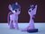 Size: 1600x1200 | Tagged: safe, artist:ashie, artist:creatorofpony, twilight sparkle, alicorn, pony, g4, 3d, 3d model, 8<>, :<>, abomination, blender, confused, derp, female, frown, mare, open mouth, purple background, raised hoof, simple background, sitting, twilight sparkle (alicorn), wat, ◉◆◉