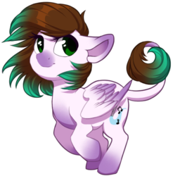 Size: 500x508 | Tagged: safe, artist:silentwulv, oc, oc only, oc:melody, pegasus, pony, chibi, female, mare, running, simple background, solo, transparent background