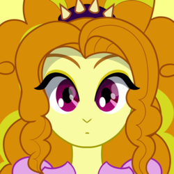 Size: 2560x2560 | Tagged: safe, artist:cybersquirrel, adagio dazzle, equestria girls, g4, bust, female, high res, solo, surprised, tumblr