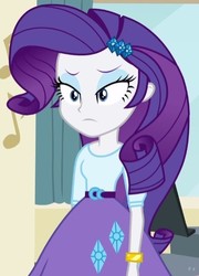 Size: 405x561 | Tagged: safe, screencap, rarity, equestria girls, g4, my little pony equestria girls: rainbow rocks, clothes, cropped, female, jewelry, music notes, skirt, solo