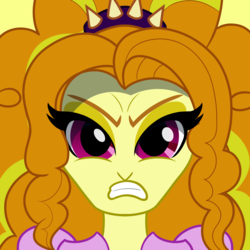 Size: 2560x2560 | Tagged: safe, artist:cybersquirrel, adagio dazzle, equestria girls, g4, angry, bust, female, high res, solo