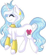 Size: 154x185 | Tagged: safe, artist:sketchyhowl, oc, oc only, pony, unicorn, animated, art, choker, clothes, eyes closed, female, gif, mare, pixel art, simple background, socks, solo, transparent background