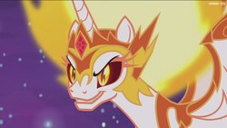 Size: 1920x1080 | Tagged: safe, screencap, daybreaker, alicorn, pony, a royal problem, g4, female, mane of fire, mare, solo