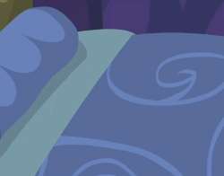 Size: 1079x844 | Tagged: safe, screencap, starlight glimmer, pony, unicorn, a royal problem, g4, season 7, animated, bed, cropped, cute, female, gif, glimmerbetes, scroll, sleeping, solo, tucking in