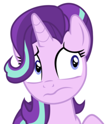 Size: 2792x3148 | Tagged: safe, artist:lifes-remedy, starlight glimmer, pony, unicorn, a royal problem, g4, female, high res, mare, nervous, simple background, solo, transparent background, vector, wavy mouth