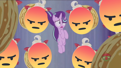 Size: 1920x1080 | Tagged: safe, artist:thorinair, edit, edited screencap, screencap, starlight glimmer, pony, a royal problem, g4, angry, emoji, facebook, facebook reactions, female, food, meme, pancakes, solo