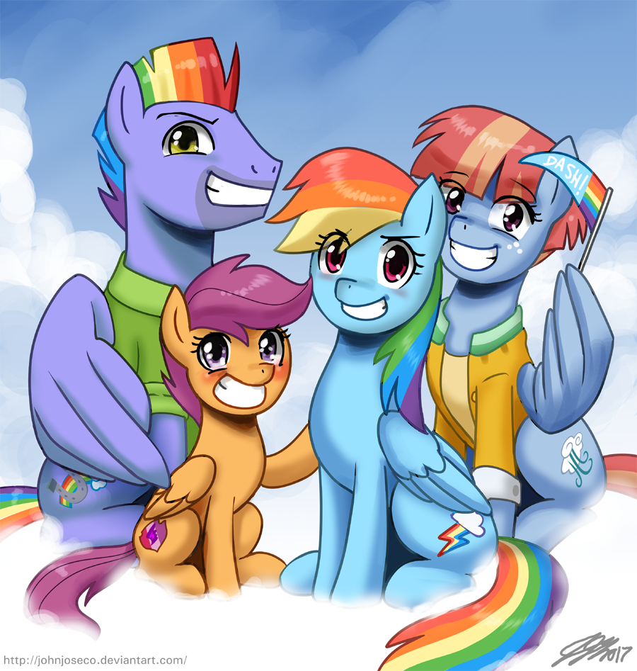 Safe Artist Johnjoseco Bow Hothoof Rainbow Dash