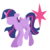 Size: 3000x3000 | Tagged: safe, artist:befishproductions, twilight sparkle, alicorn, pony, g4, cutie mark background, female, high res, hooves, horn, lineless, mare, minimalist, modern art, simple background, solo, transparent background, twilight sparkle (alicorn), wings