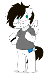 Size: 2000x3000 | Tagged: safe, artist:saveraedae, oc, oc:markey malarkey, pegasus, pony, bipedal, high res, old design, ponified, simple background, solo, the mark side, transparent background, wrong cutie mark