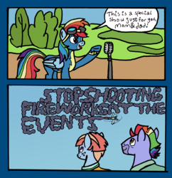 Size: 1945x2010 | Tagged: safe, artist:oneovertwo, bow hothoof, rainbow dash, windy whistles, pegasus, pony, g4, clothes, comic, female, male, mare, rainbow dash's parents, ship:windyhoof, skywriting, stallion, uniform, wonderbolts uniform