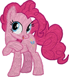 Size: 972x1080 | Tagged: safe, artist:iknowpony, pinkie pie, earth pony, pony, castle sweet castle, g4, cutie mark, female, hooves, mare, open mouth, simple background, solo, transparent background