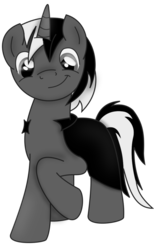 Size: 701x1140 | Tagged: safe, artist:darkobsidian235, oc, oc only, oc:dark obsidian, pony, unicorn, looking at you, male, simple background, solo, stallion, transparent background, vector