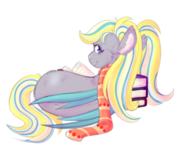 Size: 1037x881 | Tagged: safe, artist:cinnamonsparx, oc, oc only, oc:booker, pony, book, clothes, female, mare, prone, scarf, simple background, solo, transparent background