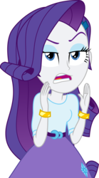 Size: 3000x5401 | Tagged: safe, artist:aqua-pony, rarity, equestria girls, equestria girls specials, g4, my little pony equestria girls: dance magic, absurd resolution, angry, annoyed, belt, blouse, bracelet, bust, clothes, female, hair, hairpin, lidded eyes, makeup, narrowed eyes, open mouth, simple background, skirt, solo, teenager, teeth, transparent background, vector
